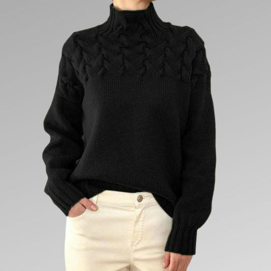 LuxKnit - Eleganter Pullover aus Zopfstrick